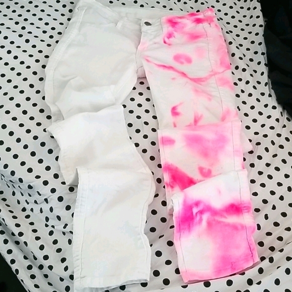 Pink tie dye jeans - Picture 3 of 11